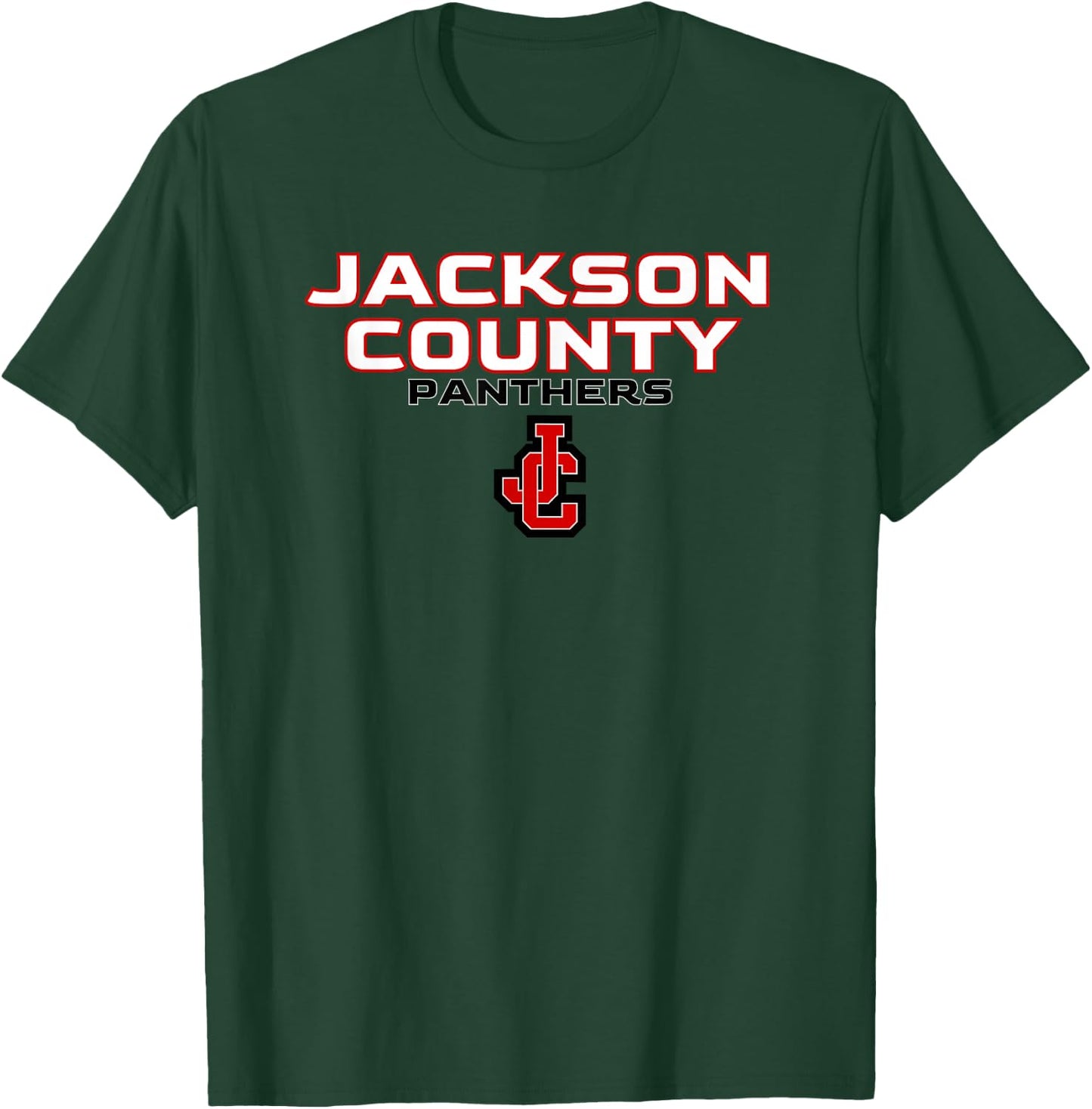 Jackson County High School Panthers Stacked T-Shirt - T-Shirt | Forest