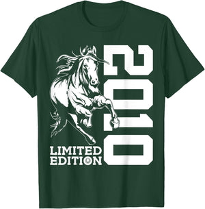 Riding 15th Birthday Horse Limited Edition 2010 Rider T-Shirt - T-Shirt | Forest