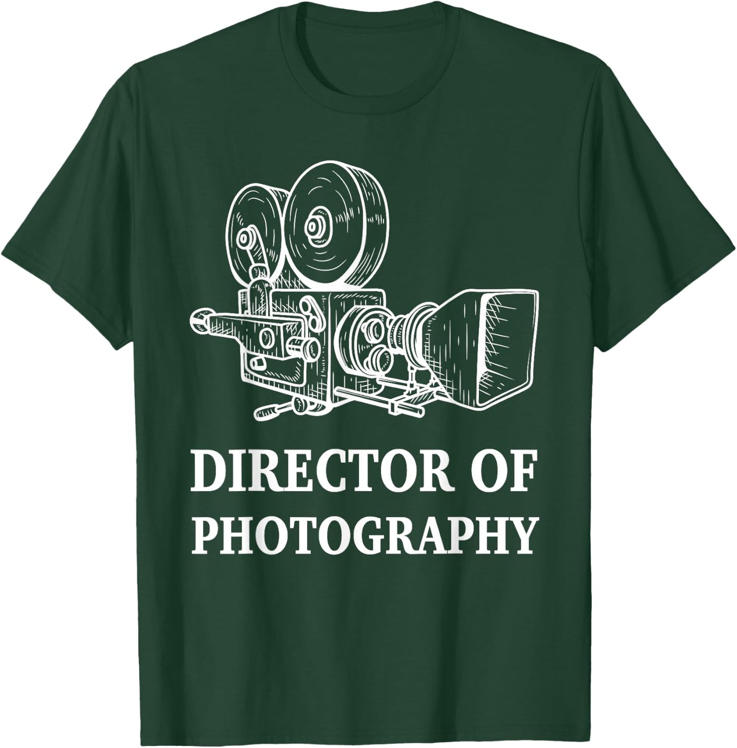 Vintage Movie Camera Cinematography Director Photography DP T-Shirt - T-Shirt | Forest