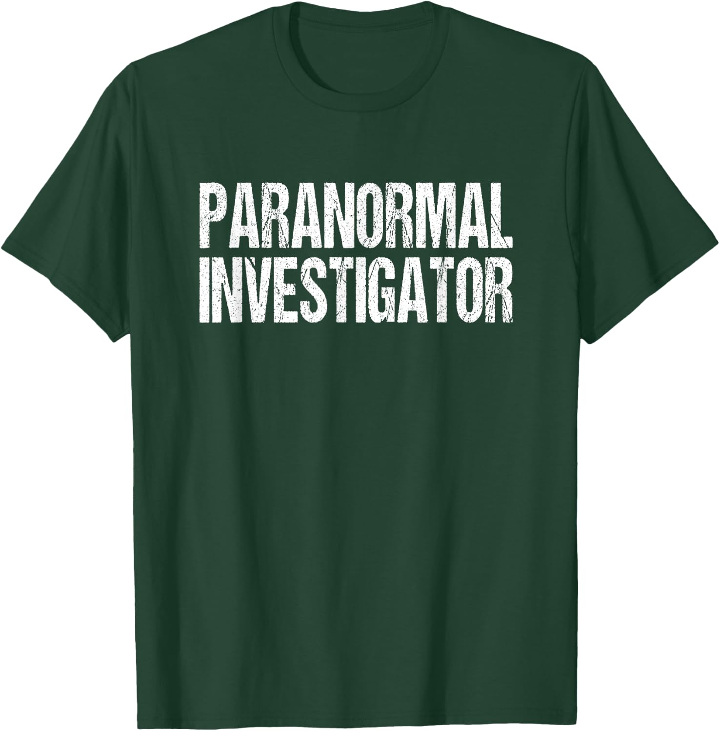 Paranormal Investigator Lazy Halloween Ghost Hunter Costume T-Shirt - T-Shirt | Forest