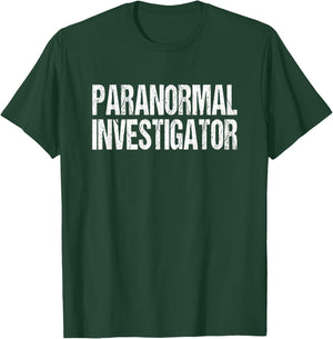 Paranormal Investigator Lazy Halloween Ghost Hunter Costume T-Shirt - T-Shirt | Forest