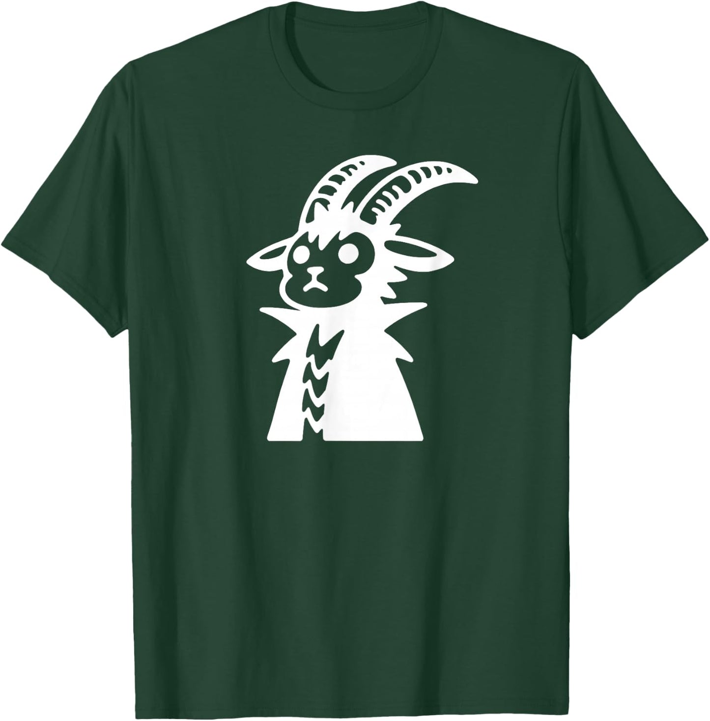 Punk Mountain Goat Cute Funny Silhouette Doodle T-Shirt - T-Shirt | Forest