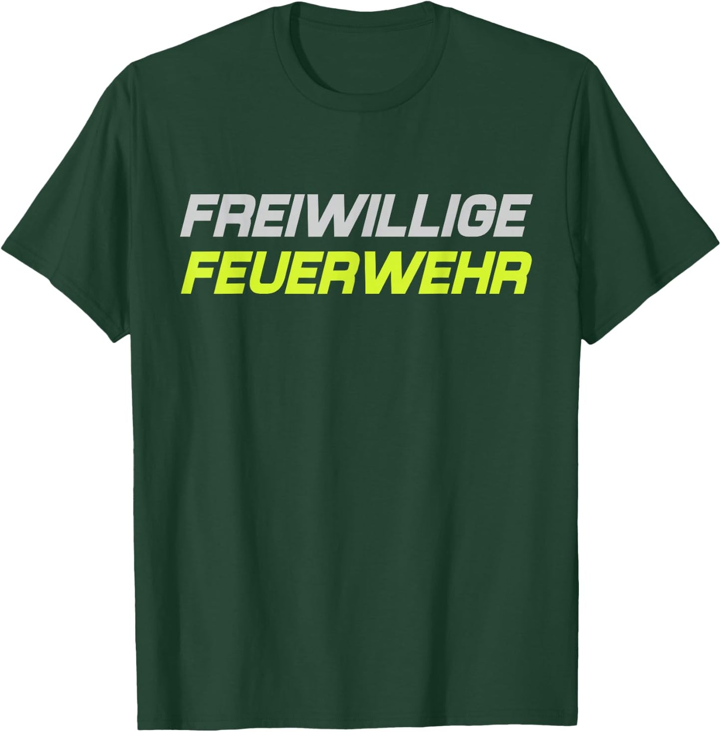 Feuerwehr Freiwillige 112 Feuerwehrmann Uniform Löschgruppe T-Shirt - T-Shirt | Forest