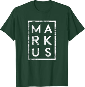 Lustige Geschenke für Markus , Herren, Kinder, Väter, -Erwachsene, Kurzarm, , Klassisch, Schwarz, Klein, EU S T-Shirt - T-Shirt | Forest