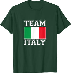 Team Italy Print Italian National Country Flag Italy T-Shirt - T-Shirt | Forest