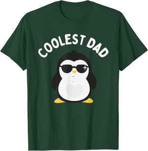 The Coolest Dad Cool Penguin Design By Dangerous Dad Gifts T-Shirt - T-Shirt | Forest