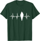 Eistüte Herzlinie EKG Eisverkäufer Herzklopfen Eis T-Shirt - T-Shirt | Forest