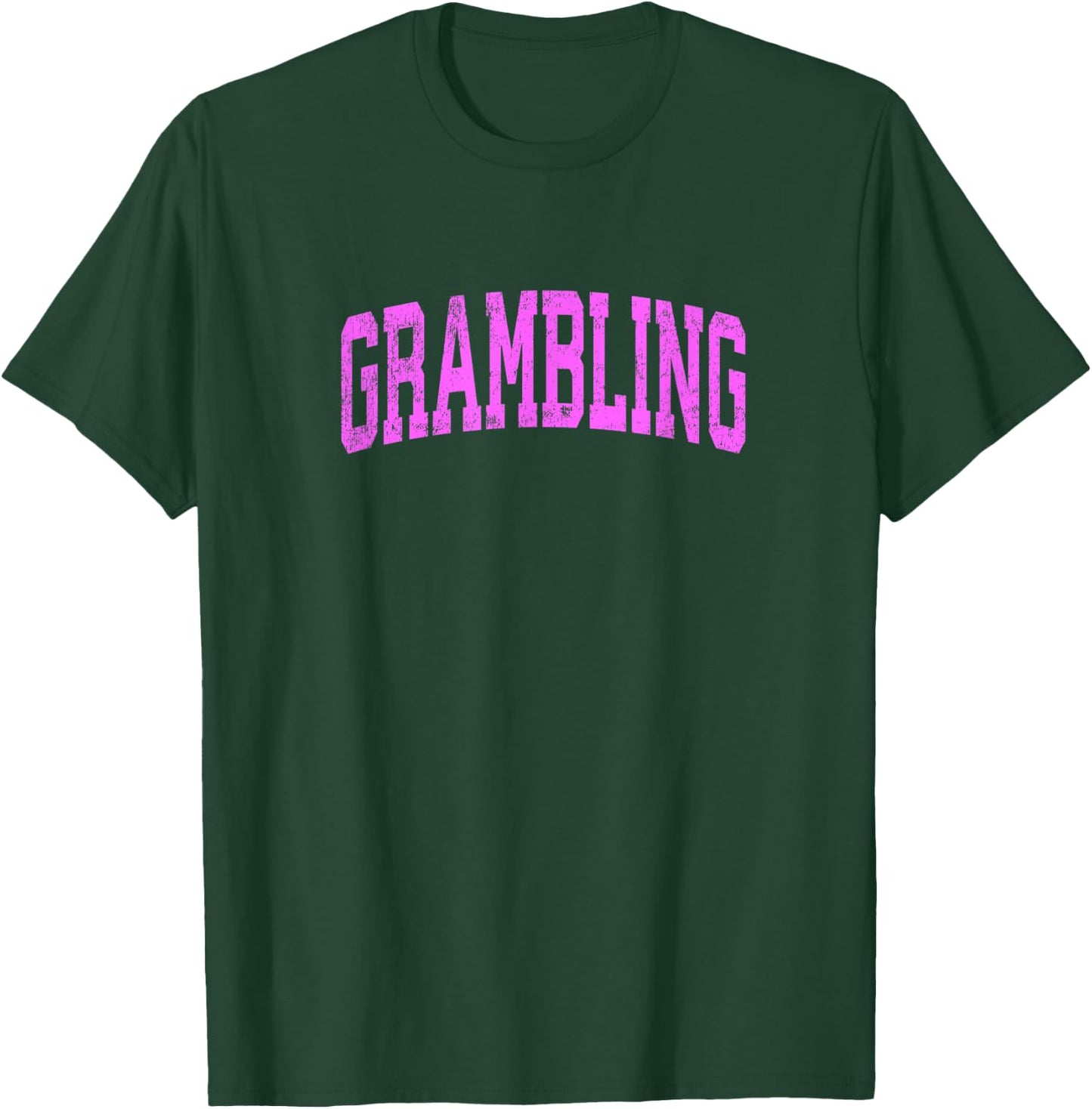 Grambling Louisiana LA Vintage Athletic Sports Pink Design T-Shirt - T-Shirt | Forest