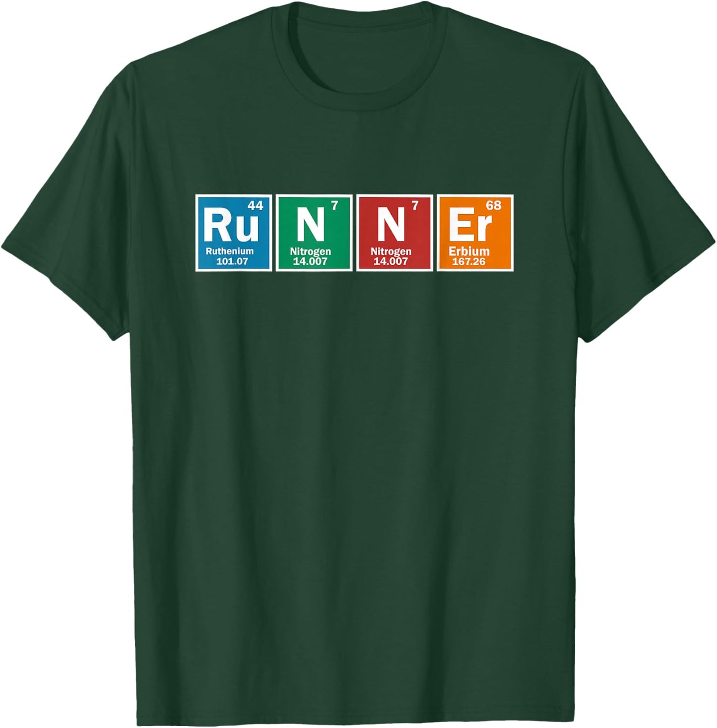 Runners Periodic Table Runner T-Shirt - T-Shirt | Forest