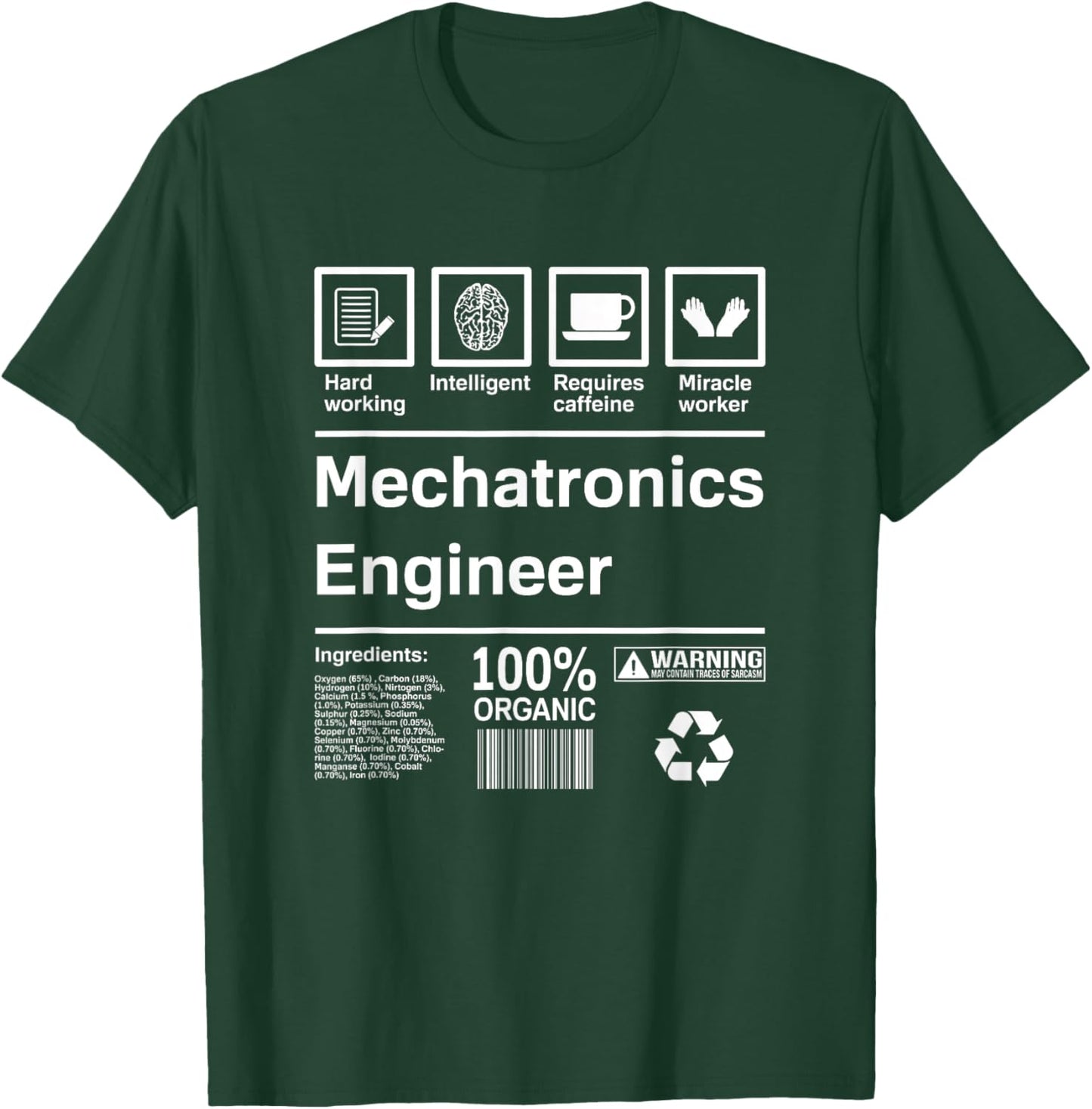 Mechatronics Engineer Gift T-Shirt - T-Shirt | Forest
