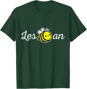 Les Bee an Funny Lesbian Outfit LGBTQ Gay Pride T-Shirt - T-Shirt | Forest