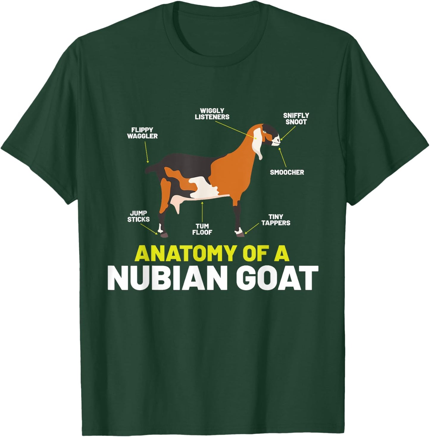 Goat Lovers Shirt Meme | Pet Animal Pun Funny Nubian Goat T-Shirt - T-Shirt | Forest