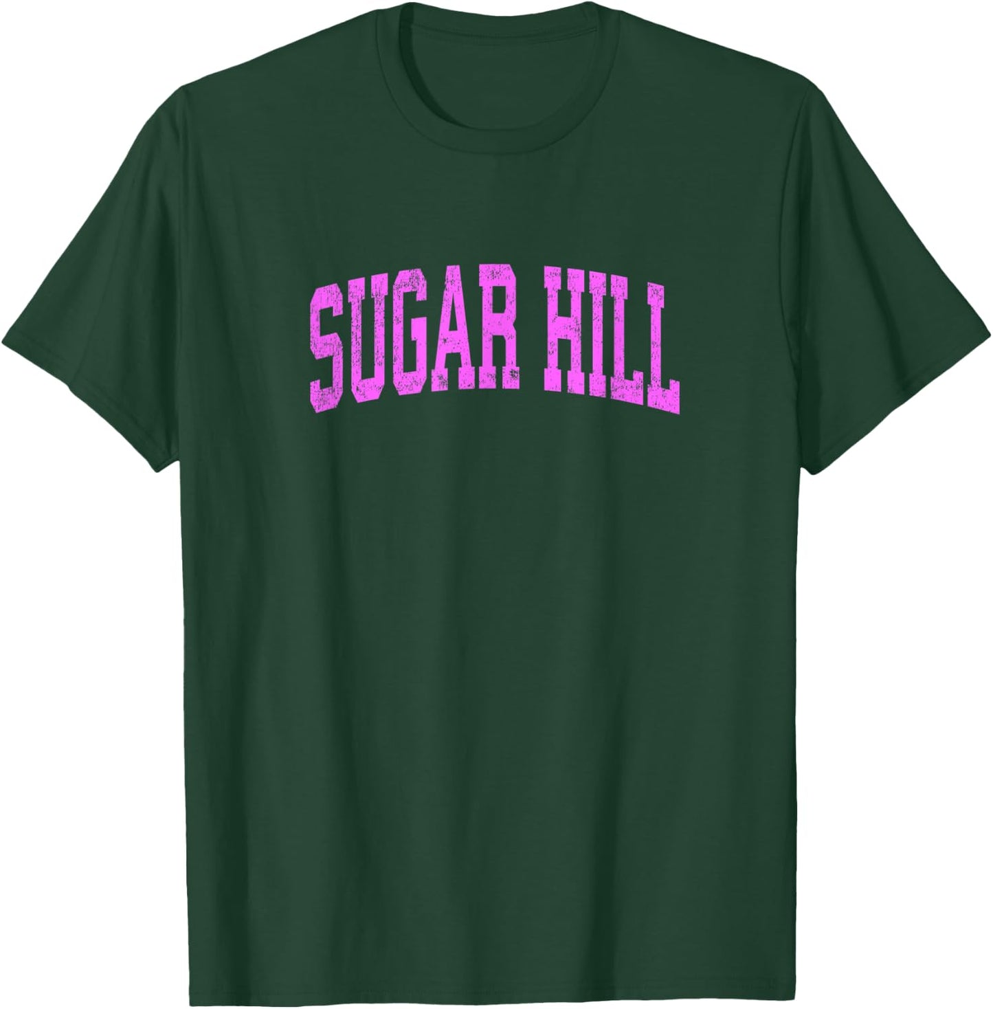 Sugar Hill Georgia GA Vintage Athletic Sports Pink Design T-Shirt - T-Shirt | Forest