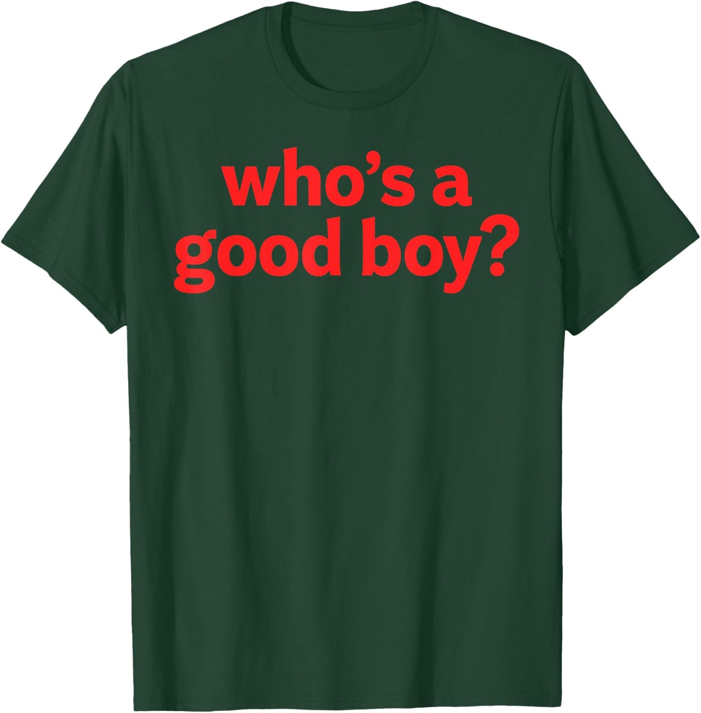 Whos a Good Boy Funny Y2k Grunge T-Shirt - T-Shirt | Forest