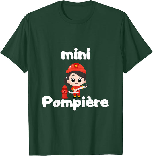 Kids Mini Pompière idée Cadeau Fille pompier Birthday , Black, 2 T-Shirt - T-Shirt | Forest