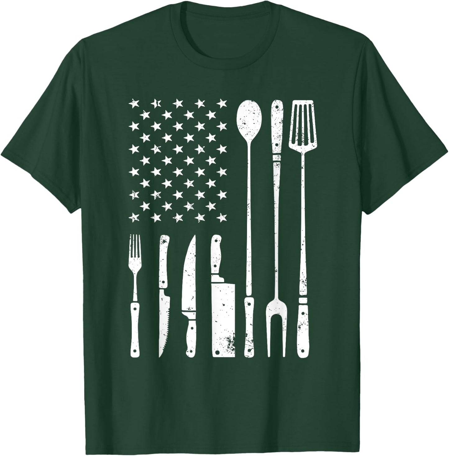 Cool BBQ Grilling Design Women Barbecue Meat Smoker T-Shirt - T-Shirt | Forest