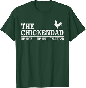 Chicken Dad Farmer Funny Chicken Lover Poultry Daddy T-Shirt - T-Shirt | Forest