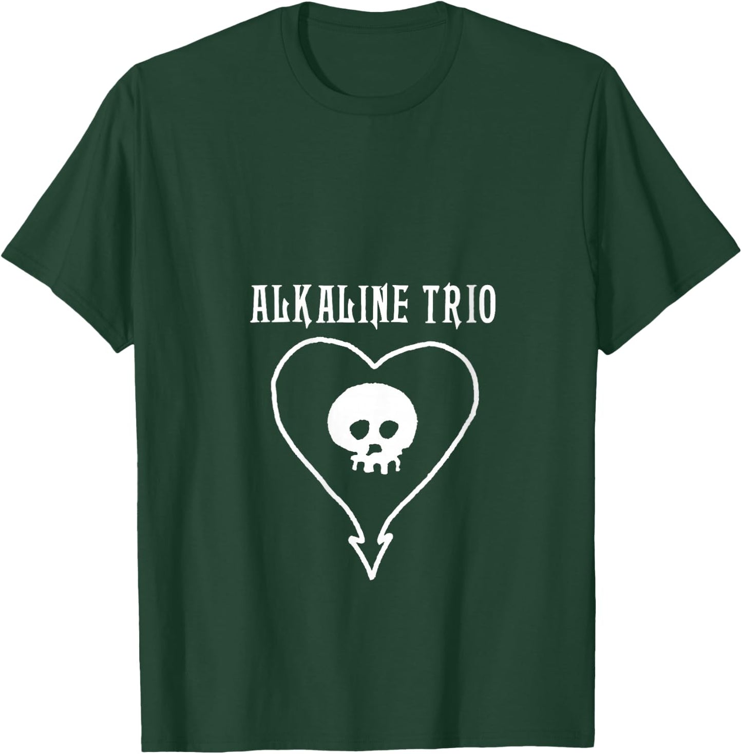 Alkaline Trio - Official Merchandise - Classic Heartskull V-Neck T-Shirt - T-Shirt | Forest