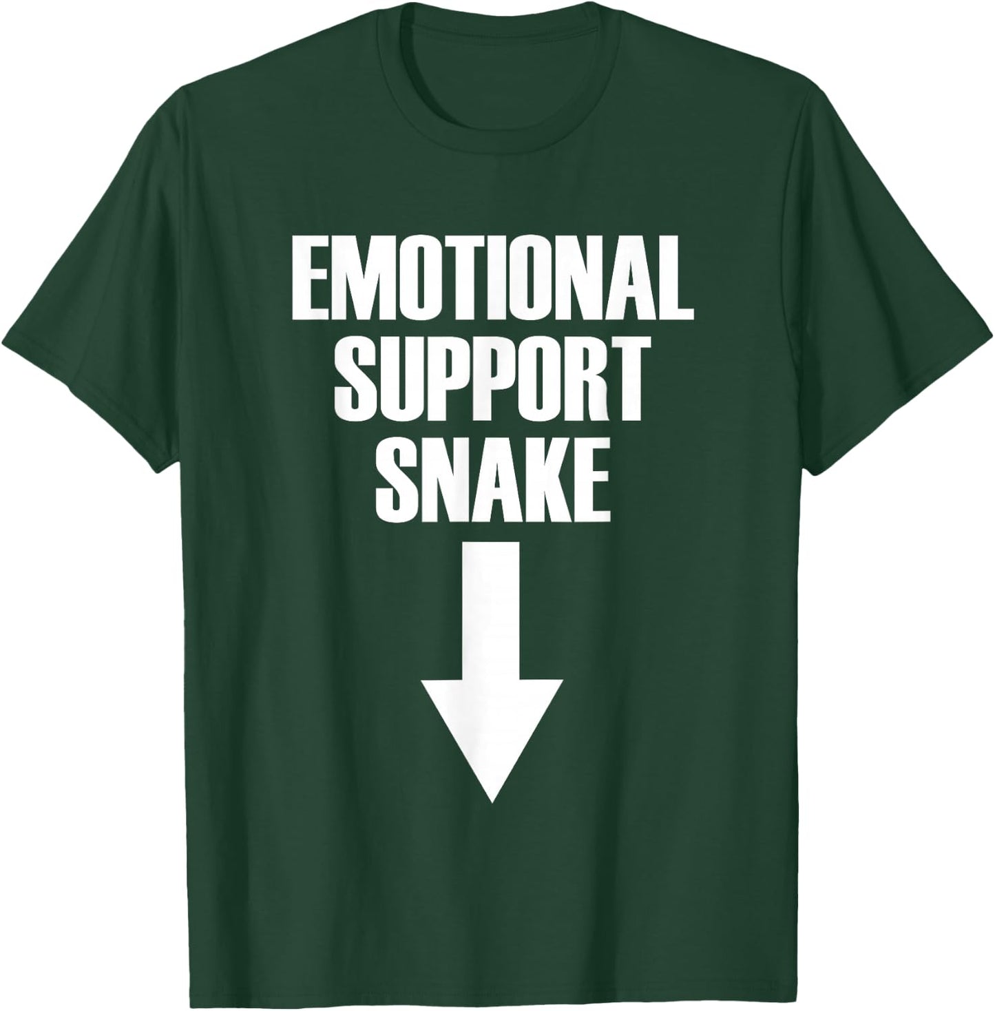 Emotional Support Snake Adult Humor Men's Gag Gift T-Shirt - T-Shirt | Forest