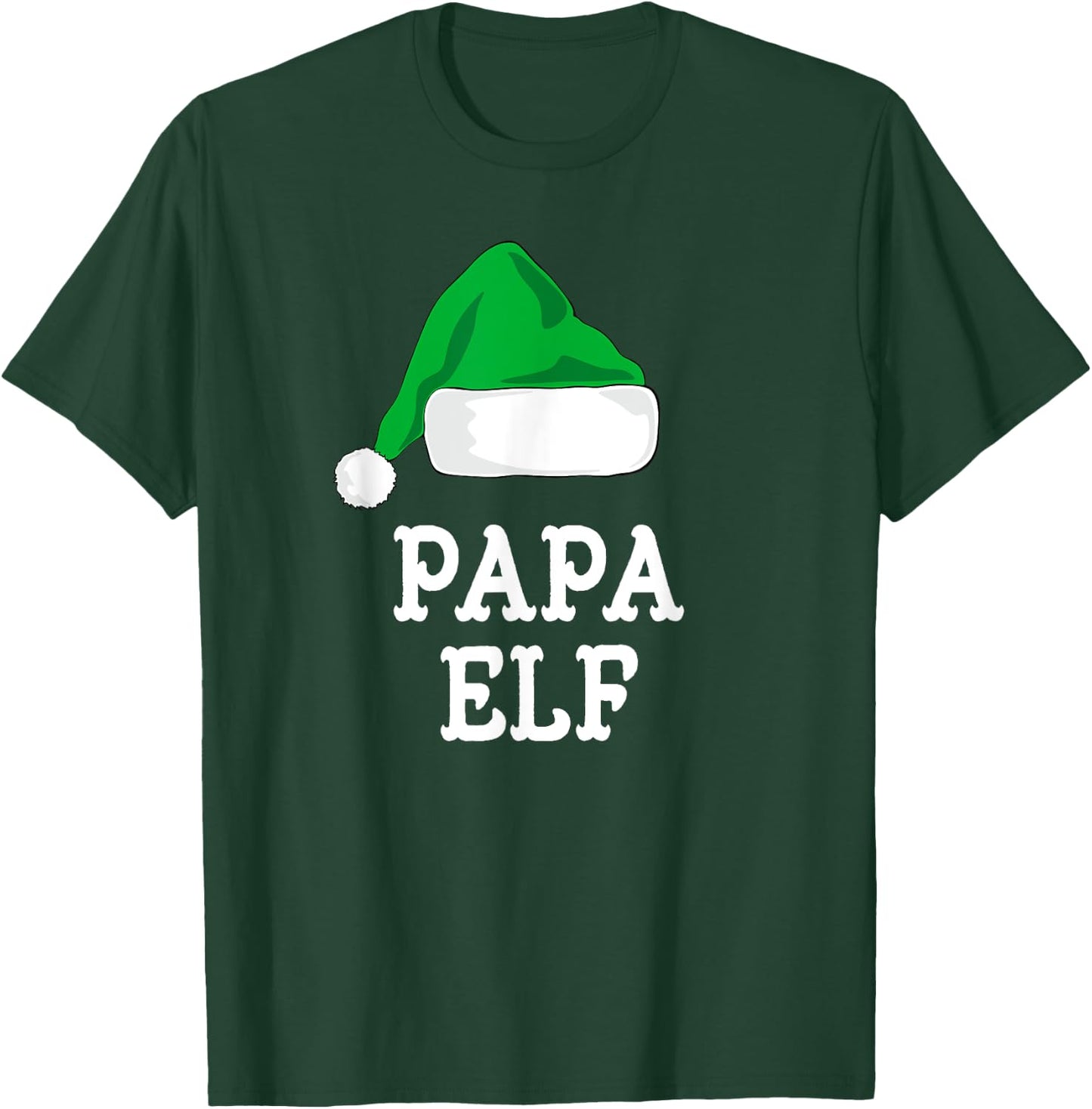 Family The Papa Elf Christmas Matching Pajama Funny Xmas T-Shirt - T-Shirt | Forest