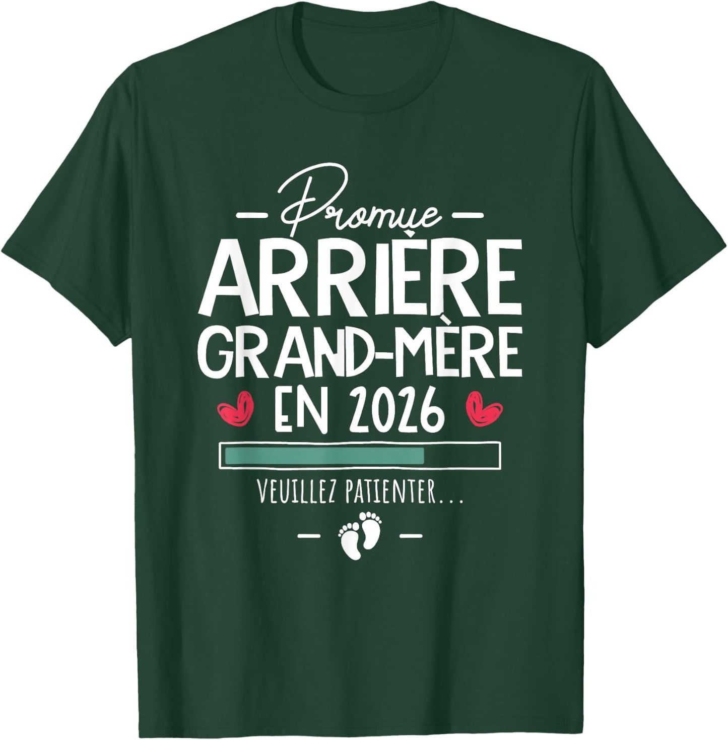 Promoted Great Grandmother 2026 - Surprise Pregnancy Family T-Shirt - T-Shirt | Forest