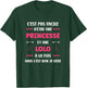 Princess Super lolo girl Humour name lolo , Black, Female X-Small T-Shirt - T-Shirt | Forest