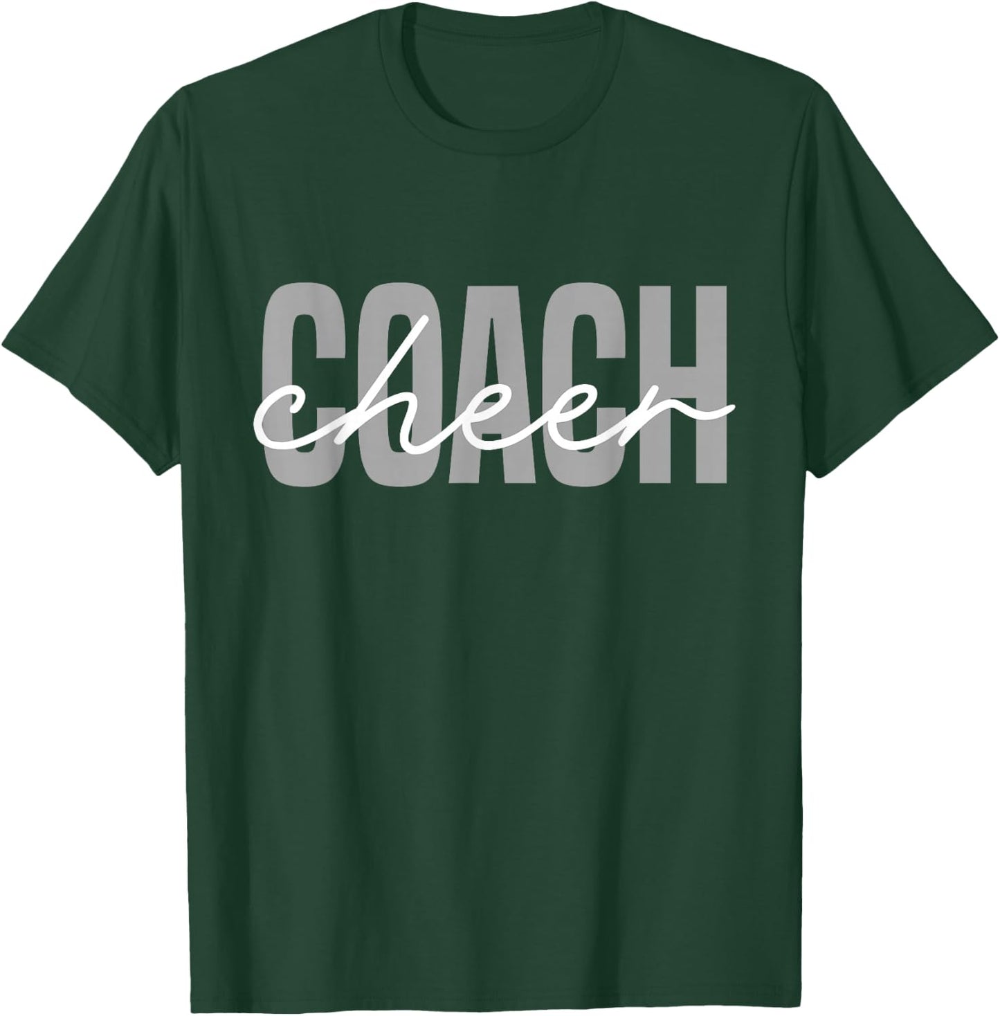 Cheer Coach Funny Design Cute Cheer Coach Cool Coaching T-Shirt - T-Shirt | Forest