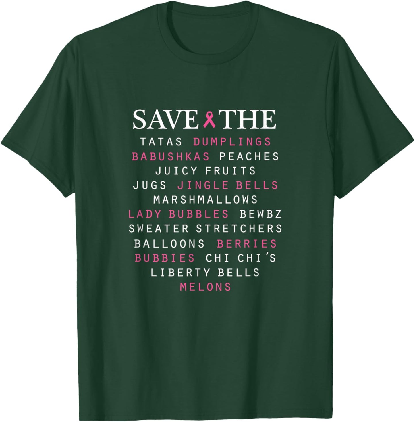 Breast Cancer Awareness Slang Terms T-Shirt - T-Shirt | Forest