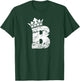 Alphabet T Shirt- Initial Letter B And King Queen Crown T-Shirt - T-Shirt | Forest