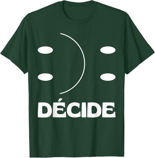Happy Sad Smiley Design: Happy Sad & Smiling Face , Black, S T-Shirt - T-Shirt | Forest
