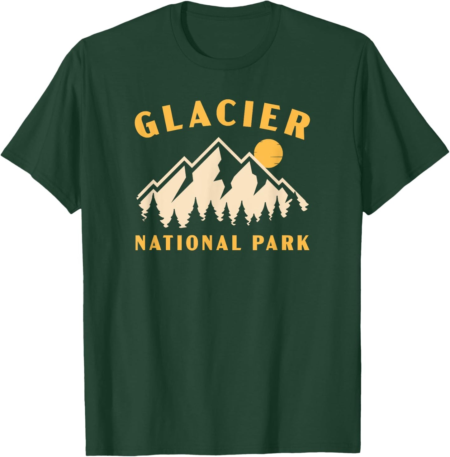 Glacier National Park Montana Women Men Kids Hiking Souvenir T-Shirt - T-Shirt | Forest