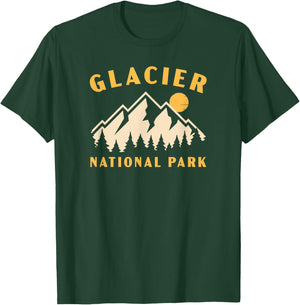 Glacier National Park Montana Women Men Kids Hiking Souvenir T-Shirt - T-Shirt | Forest