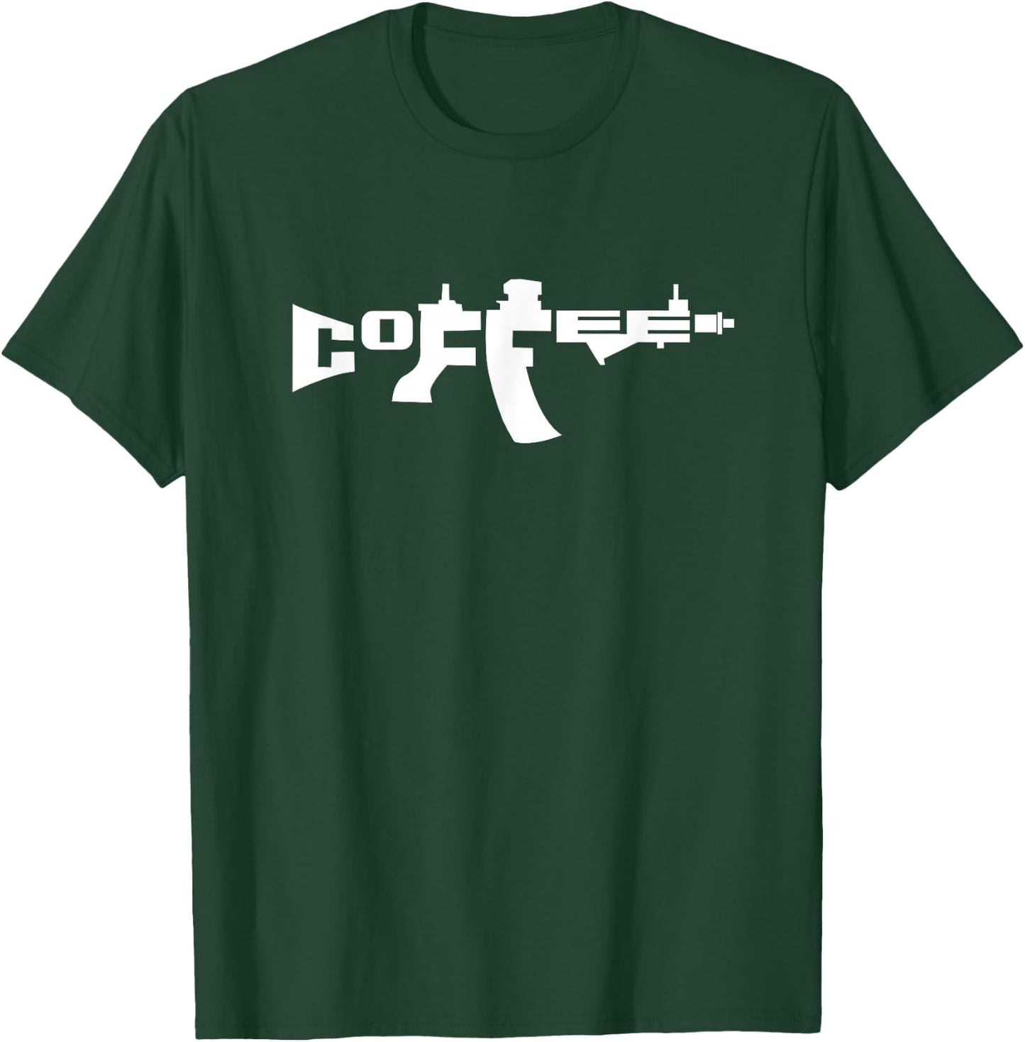 Coffee AR15 Rifle Gun Owner T-Shirt - T-Shirt | Forest