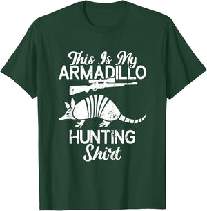 Armadillo Hunter | Funny Hunting Legend Armadillo Lover T-Shirt - T-Shirt | Forest