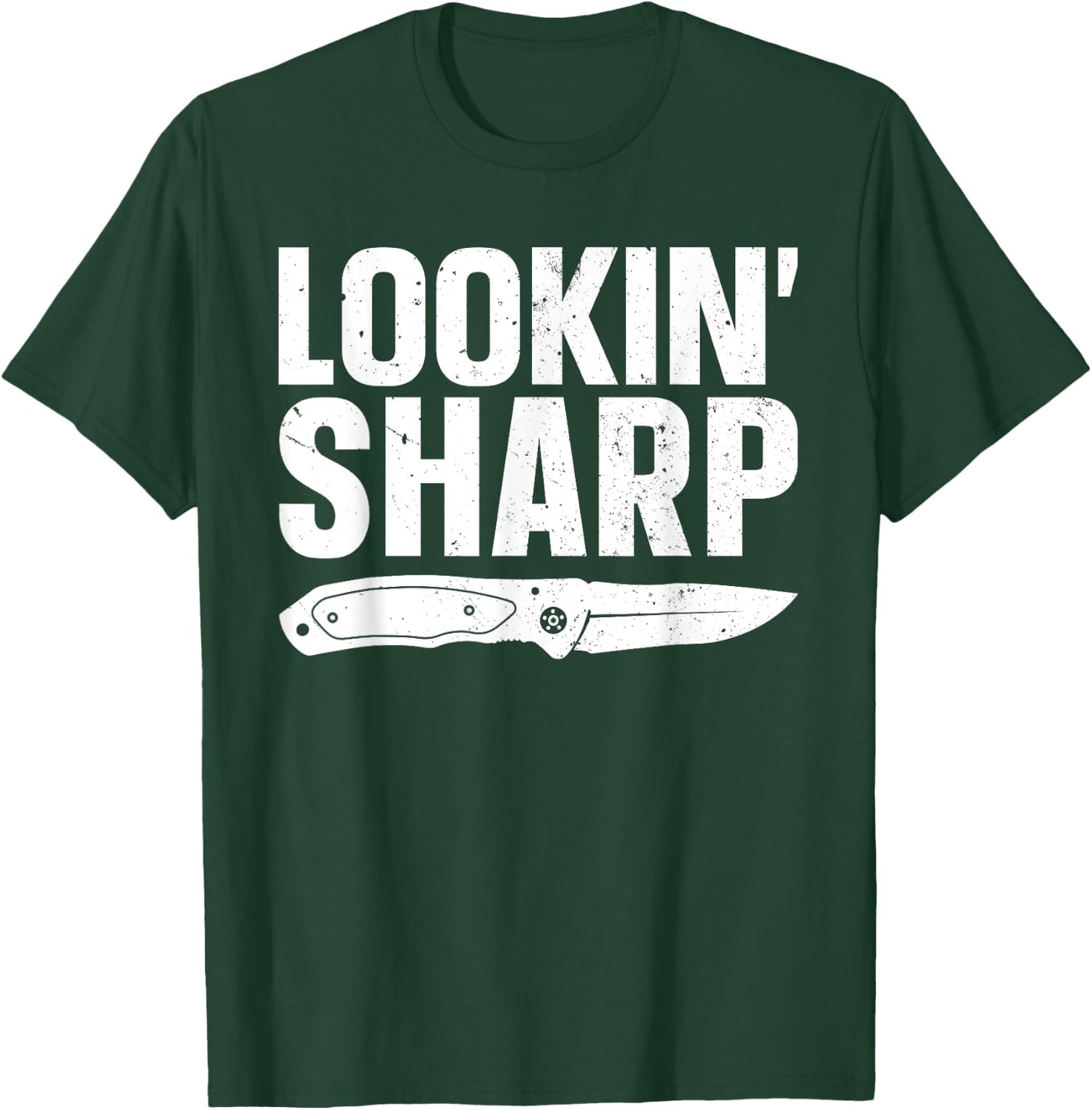 Pocket Knife Art Women Knife Lover Knife Collector T-Shirt - T-Shirt | Forest