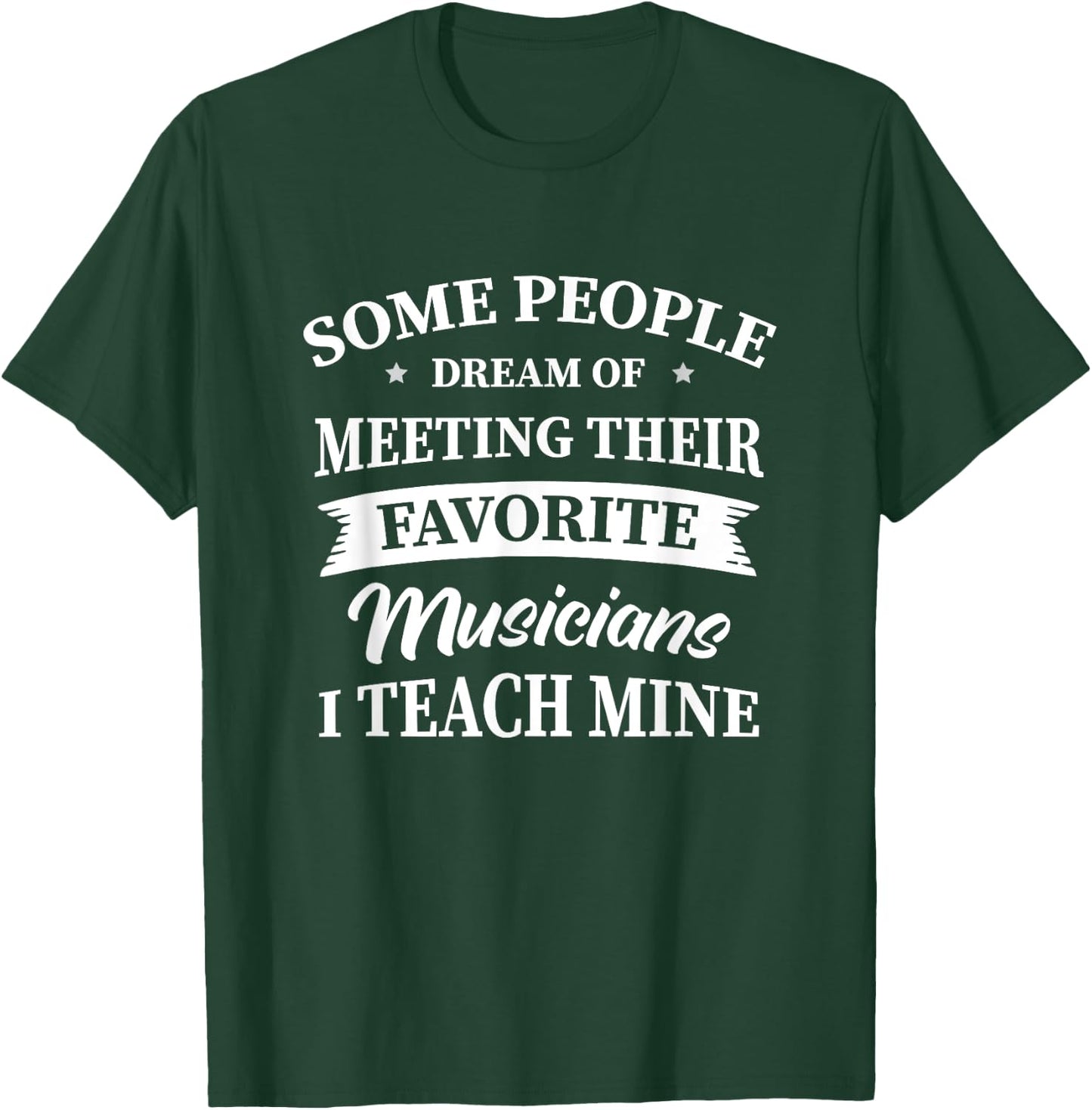 Musik Lehrer Schule Musikschule Musikunterricht Musiklehrer T-Shirt - T-Shirt | Forest