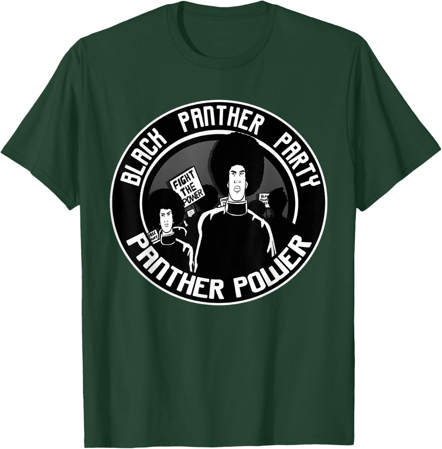 Black Power Panther Party Civil Rights Supporter 1966 T-Shirt - T-Shirt | Forest