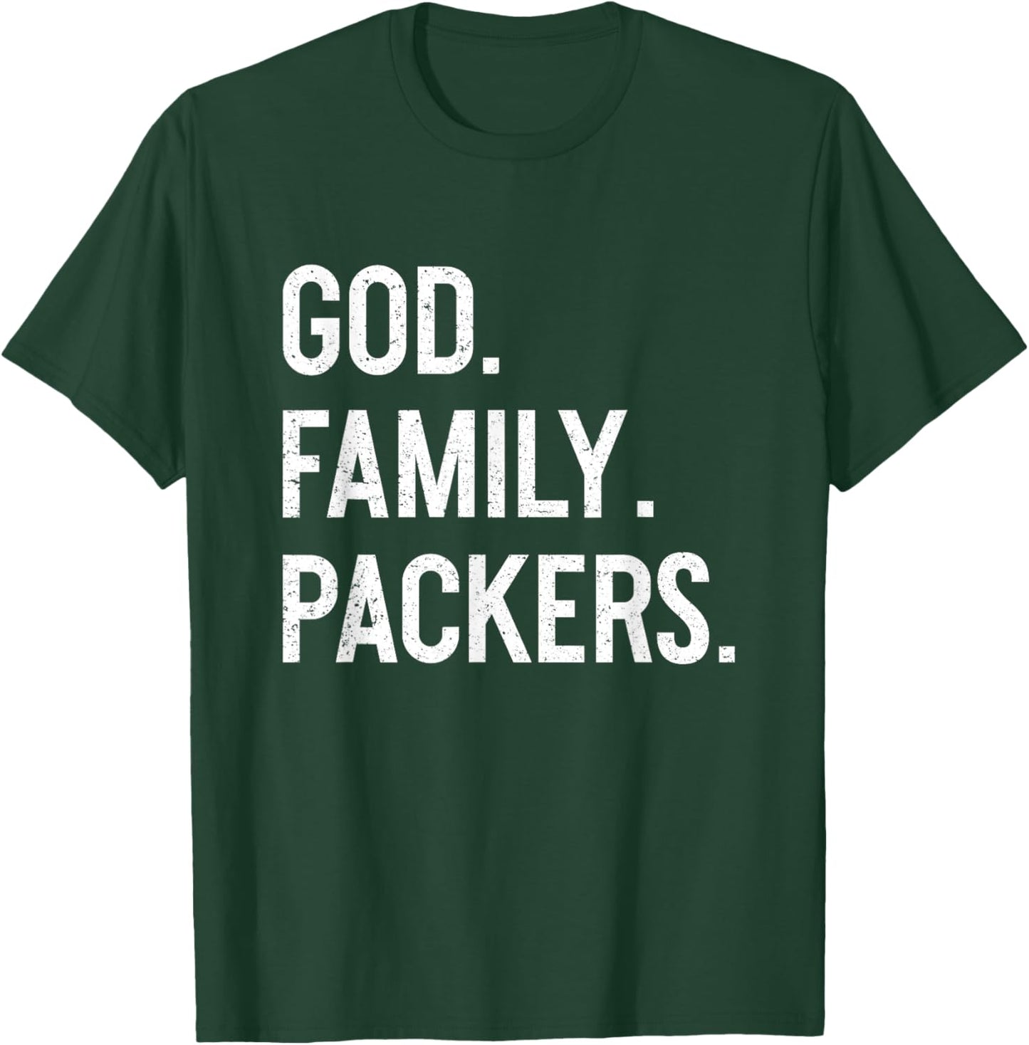 Christian Faith Quote - God Family Packers , Women T-Shirt - T-Shirt | Forest