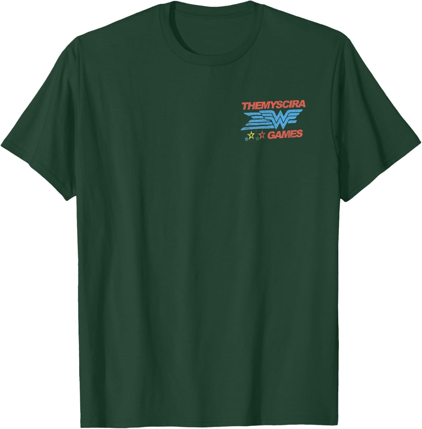 DC Comics Wonder Woman Themyscira Games Retro Front & Back T-Shirt - T-Shirt | Forest
