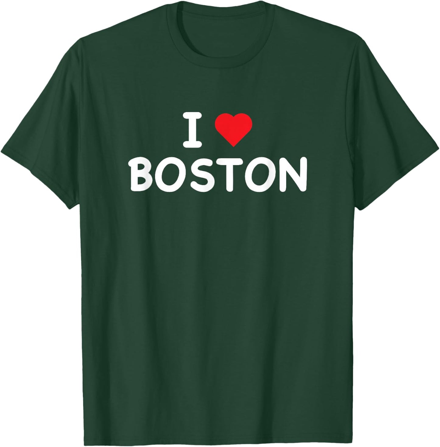Boston - I Love Boston - Massachusetts - MA - Classic T-Shirt - T-Shirt | Forest