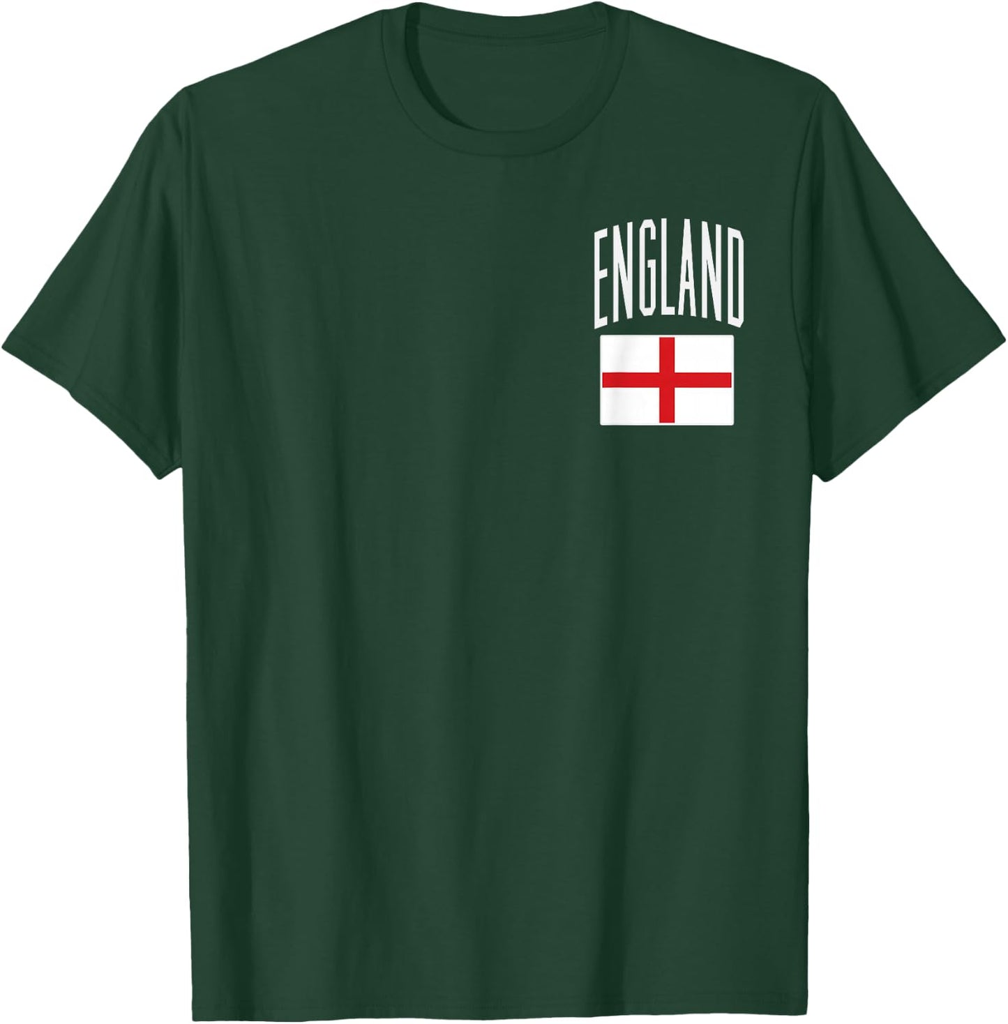 England Flag English Football Soccer Fan Men Women Kids T-Shirt - T-Shirt | Forest