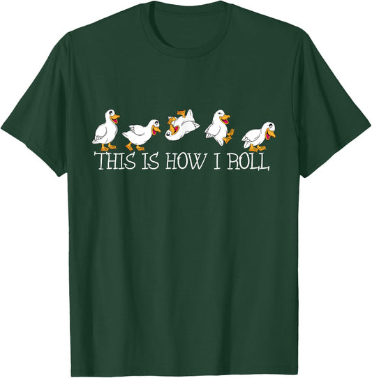 Duck Lover kids This Is How I Roll Cute Ducks T-Shirt - T-Shirt | Forest