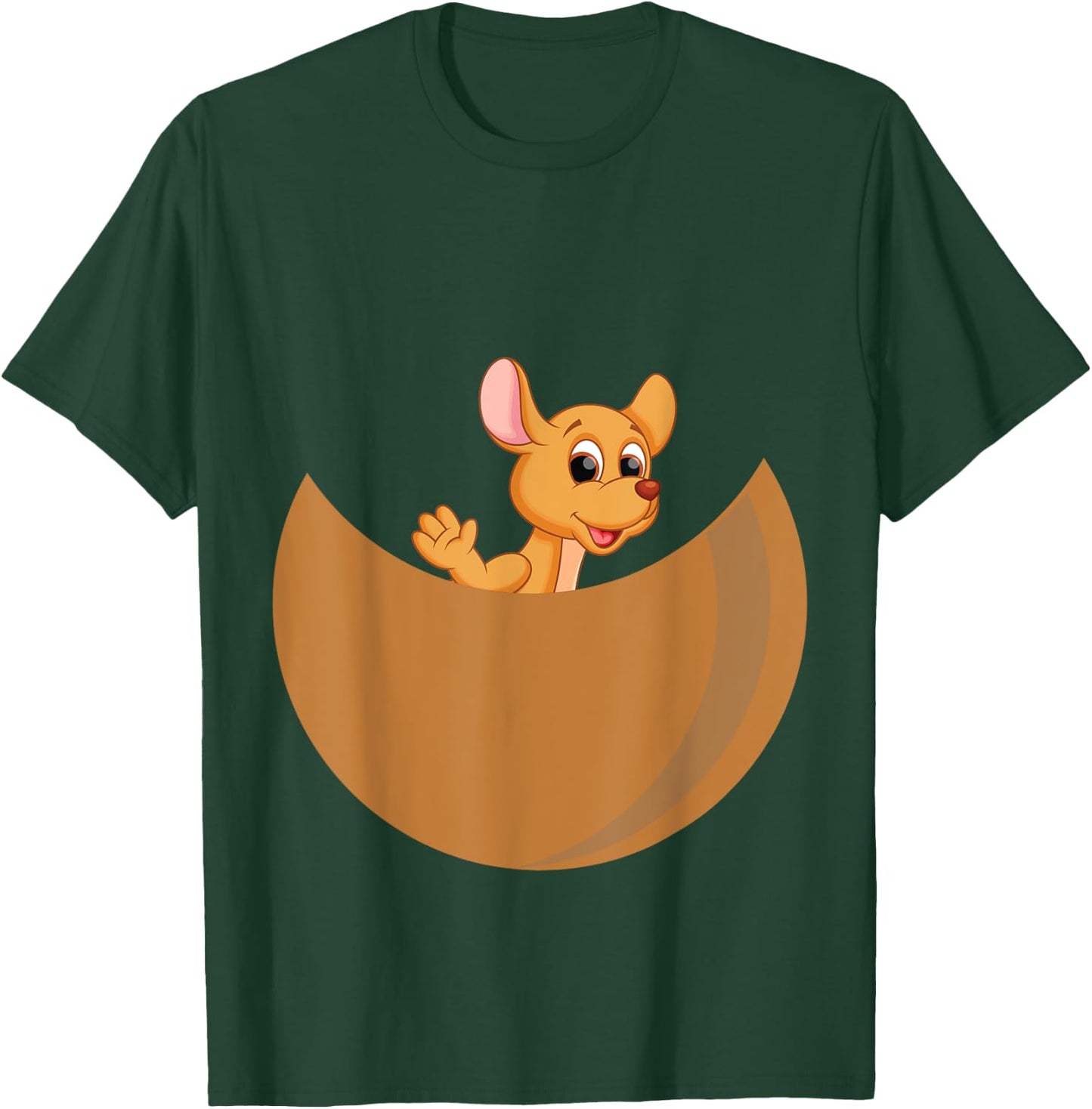 Kangaroo costume Baby kangaroo in pouch girls T-Shirt - T-Shirt | Forest
