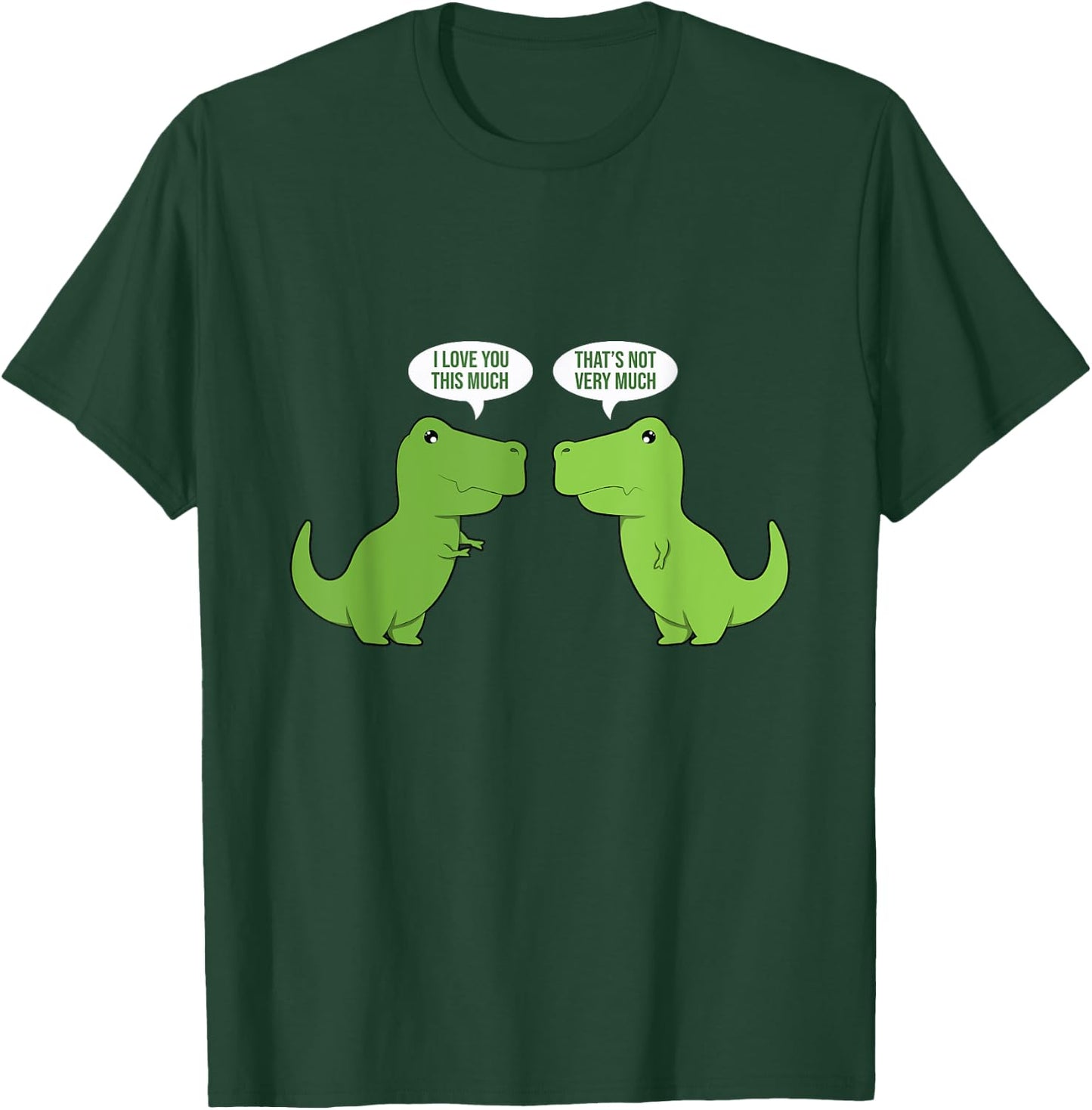 funny cute T-Rex - dinosaur - funny text - humour - happy T-Shirt - T-Shirt | Forest