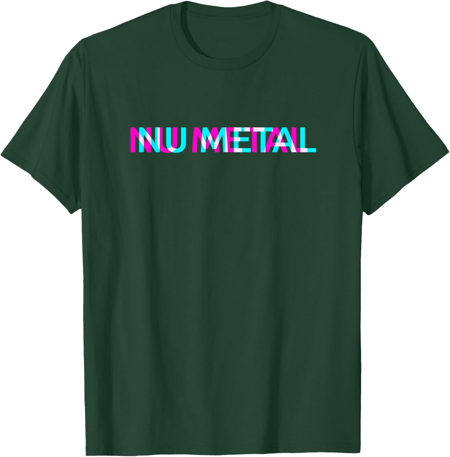Nu Metal Music Genre Glitch Art Festival Outfit T-Shirt - T-Shirt | Forest