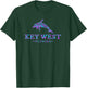 Key West Florida Colorful Dolphin Girls Boys T-Shirt - T-Shirt | Forest