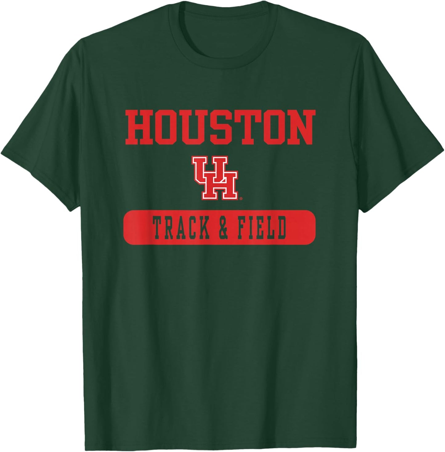 Houston Cougars Track & Field Officially Licensed T-Shirt - T-Shirt | Forest