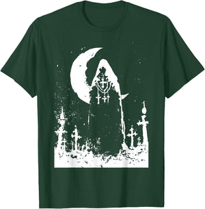 Skull Doom Metal Black Metal | Gothic Grunge Occult Satanic T-Shirt - T-Shirt | Forest