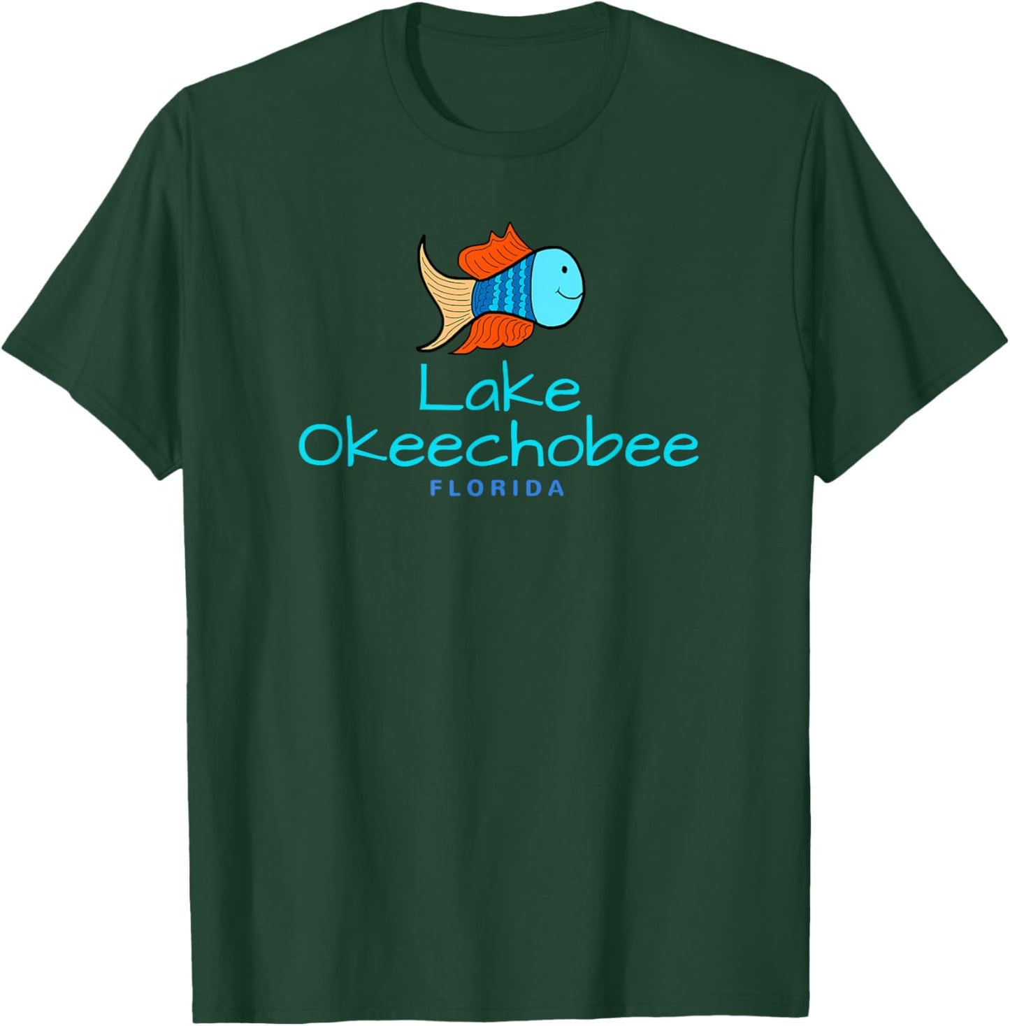 Lake Okeechobee , Florida Fun Cute Fish T-Shirt - T-Shirt | Forest