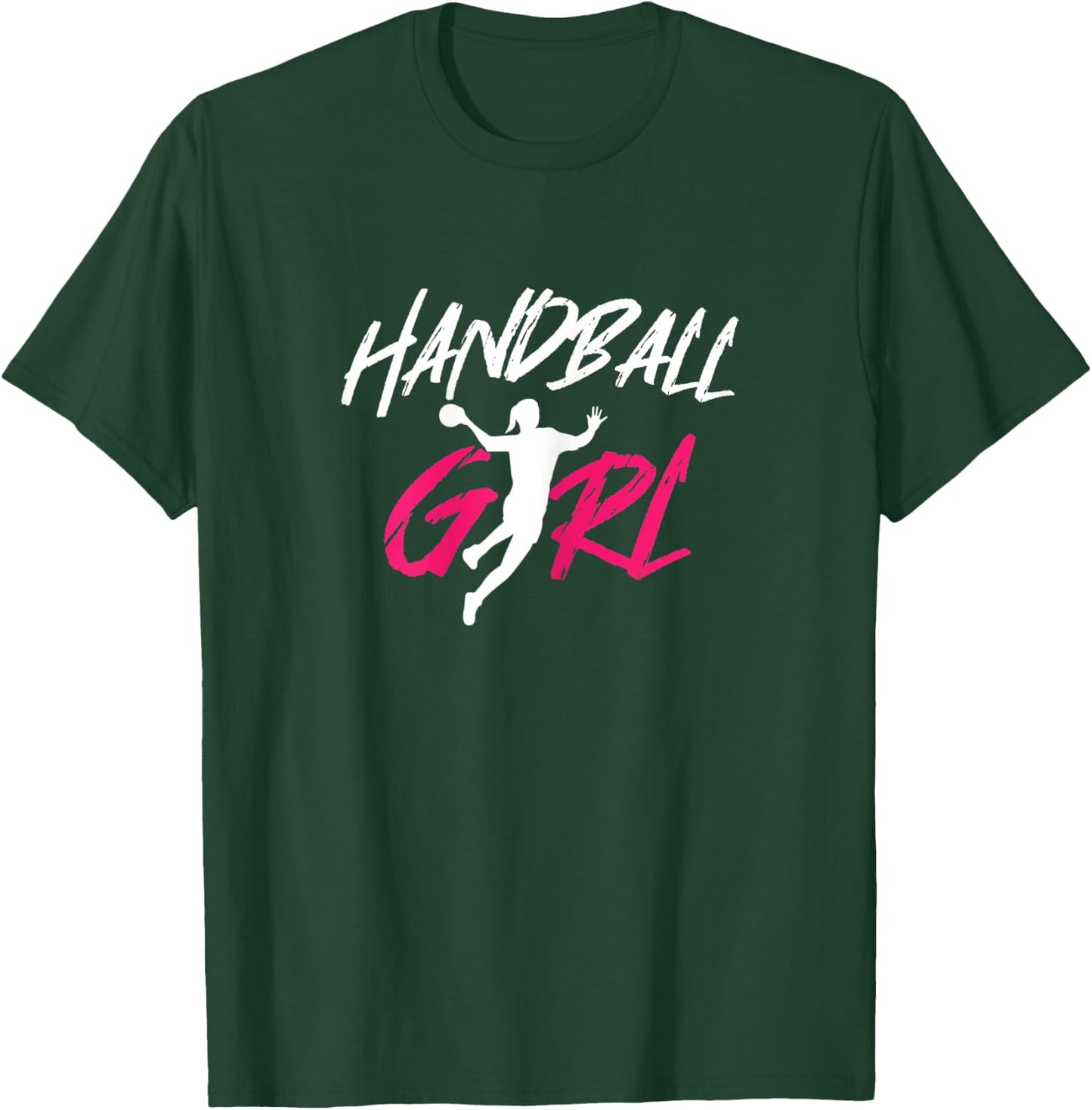 Damen Handball Girl Player Handballer Ball Sports Team Coach Spiel T-Shirt - T-Shirt | Forest